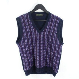 ETRO STRIPE KNIT VEST エトロ ストライプ ニット ベスト 082-14758-9895 大名店【中古】