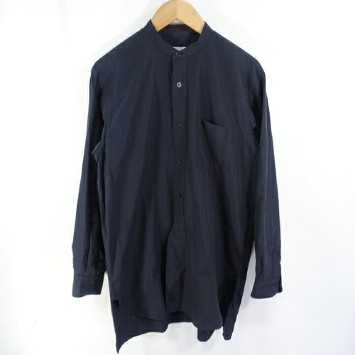 楽天市場】COMOLI 21ss BAND COLLAR SHIRT NAVY コモリ バンド カラー  
