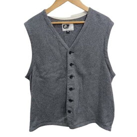 ☆ENGINEERED GARMENTS エンジニアードガーメンツ Vネック 総柄コットンベスト ジレ 大名店【中古】