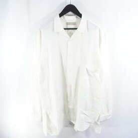 COLINA WHITE LINEN GARDENERS SHIRTS コリーナ リネン シャツ SIZE-L 大名店【中古】