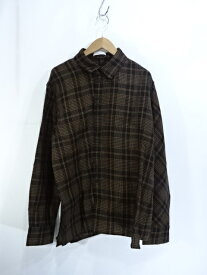 DELADA L/S HEAVY CHECK SHIRT Size-L デラダ チェックシャツ リネン LINEN 大名店【中古】