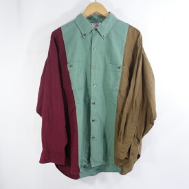 SON OF THE CHEESE 19aw 3COLOR SHIRT サノバチーズ コットン マルチカラー 切替 シャツ 大名店【中古】