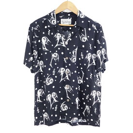 WACKO MARIA 17ss Printed Monster S/S Hawaiian Shirt TYPE-1 ワコマリア シャツ大名店【中古】