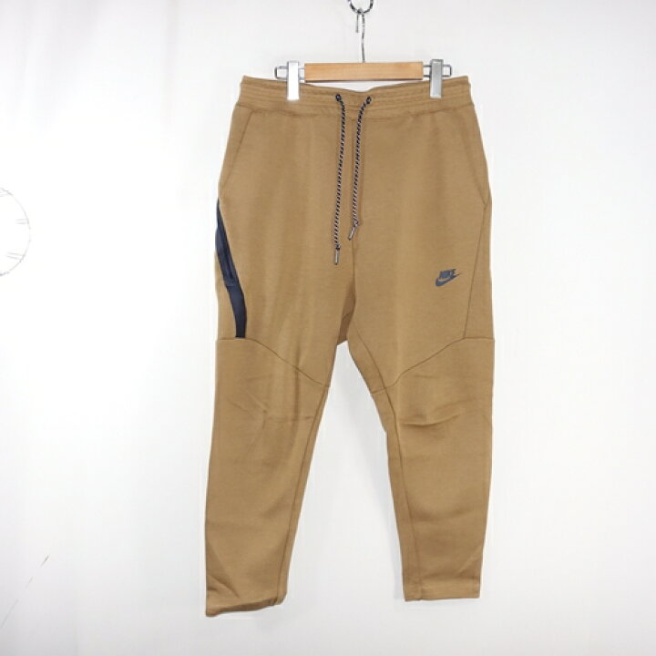 楽天市場 Nike Tech Fleece Cropped Pants Size L Beige ナイキ テックフリース クロップドパンツ 大名店 中古 Union3 楽天市場店