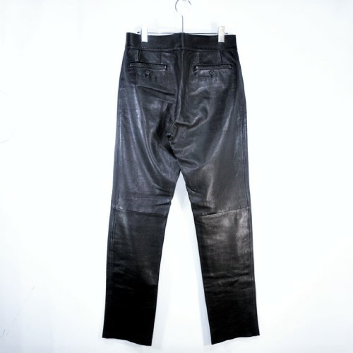 楽天市場】PRADA Leather Pants BLACK SIZE-46 BLACK プラダ レザー 