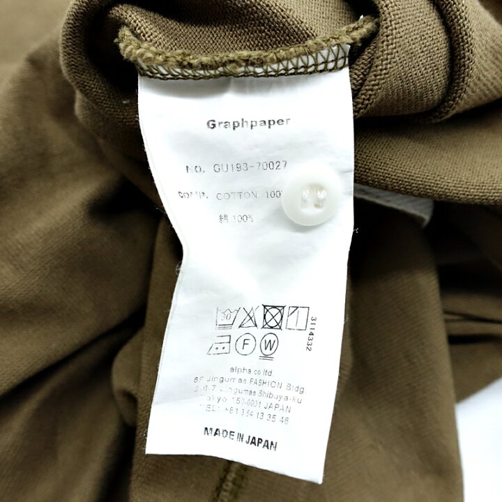 楽天市場】GRAPHPAPER Heavy Weight Rugger L/S Tee グラフペーパー 