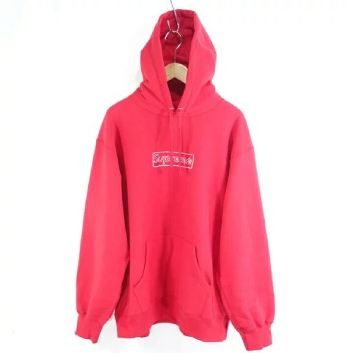 Supreme 21ss Kaws Chalk Box Logo Hooded Sweatshirt Mサイズ  