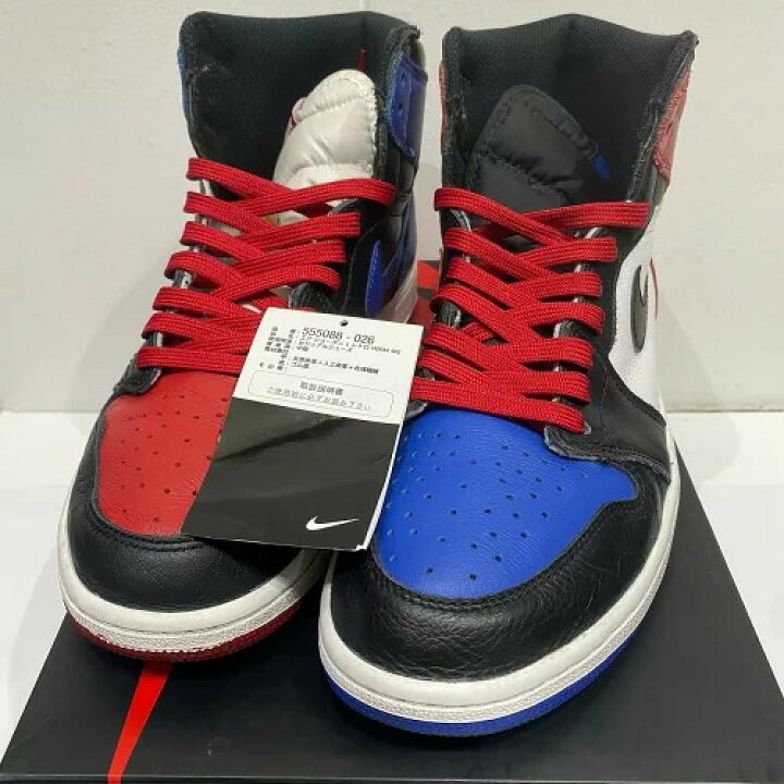 楽天市場】NIKE AIR JORDAN 1 RETRO HIGH OG TOP3 27cm 555088-026 