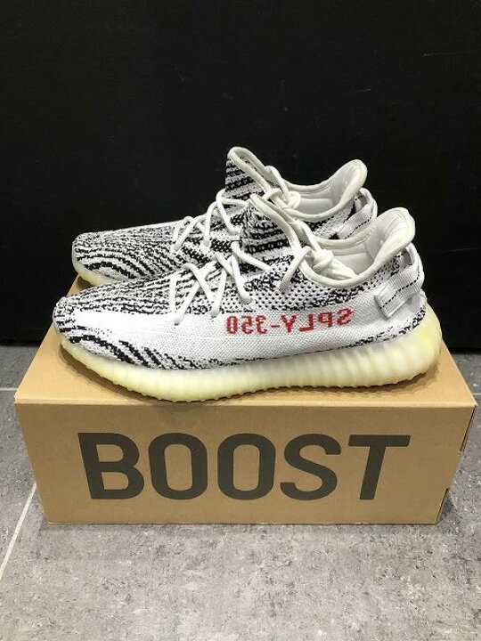 楽天市場 Adidas Yeezy Boost 350 V2 Zebra 27 5cm Cp9654 アディダス イージーブースト350ゼブラ 心斎橋店 中古 Union3 楽天市場店