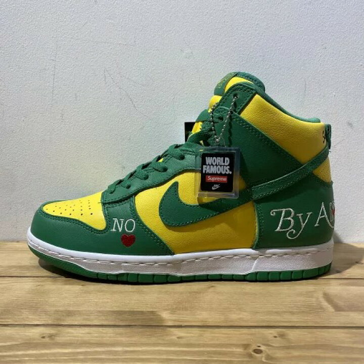 楽天市場】NIKE SB 22ss SUPREME DUNK HIGH By Any Means Brazil 26.5 