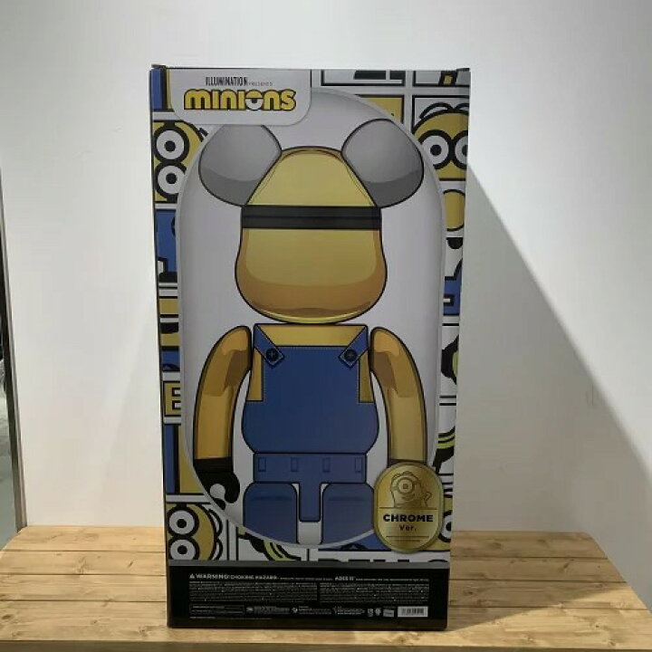 楽天市場】MEDICOM TOY BE@RBRICK DAVE CHROME Ver.1000% MINIONS 