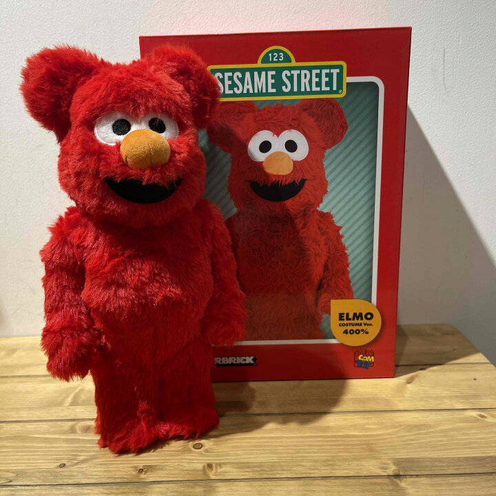 楽天市場】MEDICOM TOY BE@BRICK ELMO Costume Ver. 400％ ベア 