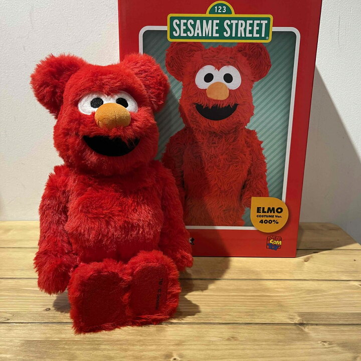 楽天市場】MEDICOM TOY BE@BRICK ELMO Costume Ver. 400％ ベア 