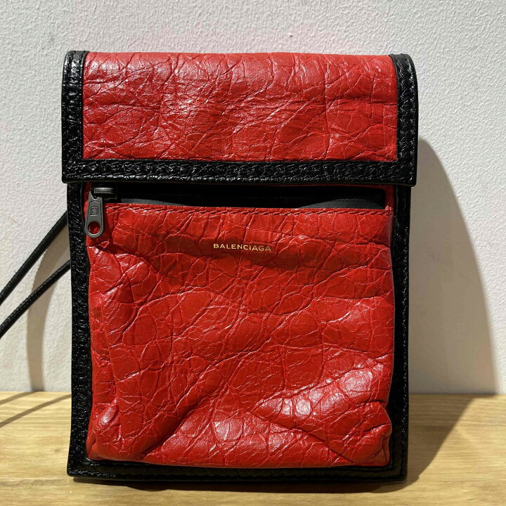 楽天市場】BALENCIAGA Explorer Pouch [RED] バレンシアガ 