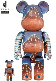 MEDICOM TOY BE@RBRICK 葛飾北斎「冨嶽三十六景 凱風快晴」100％ & 400％ メディコムトイ ベアブリック 心斎橋店【中古】