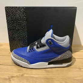 NIKE AIR JORDAN 3 RETRO VARSITY ROYAL 26.5cm CT8532-400 ナイキ エアジョーダン3レトロバーシティロイヤル スニーカー 2021年 南堀江店【中古】