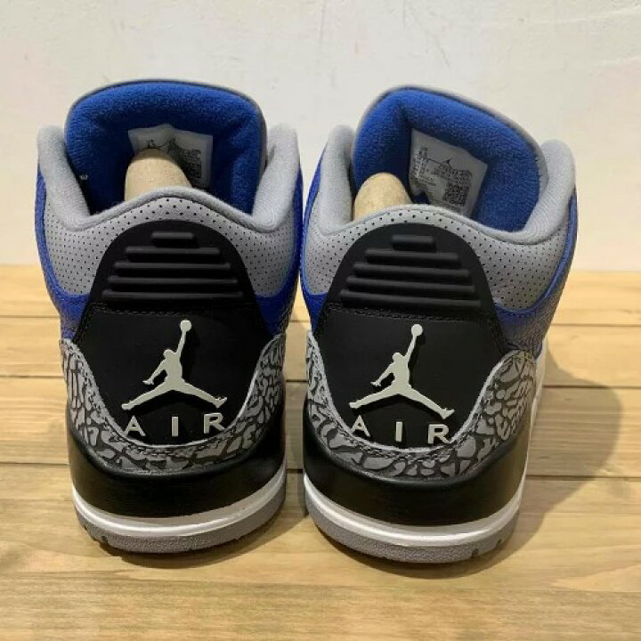 楽天市場】NIKE AIR JORDAN 3 RETRO VARSITY ROYAL 26.5cm CT8532-400 