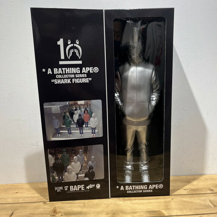 楽天市場】A BATHING APE SHARK FIGURE SILVER テリヤキ星人 BAPE ア  