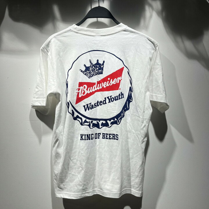 楽天市場】WASTED YOUTH 22ss BUDWEIZER S/S TEE Mサイズ VERDY ウエス  
