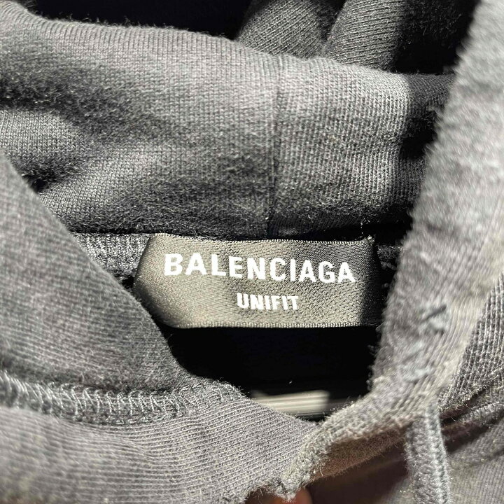 楽天市場】BALENCIAGA 22ss Metal Hoodie Oversized in black medium  