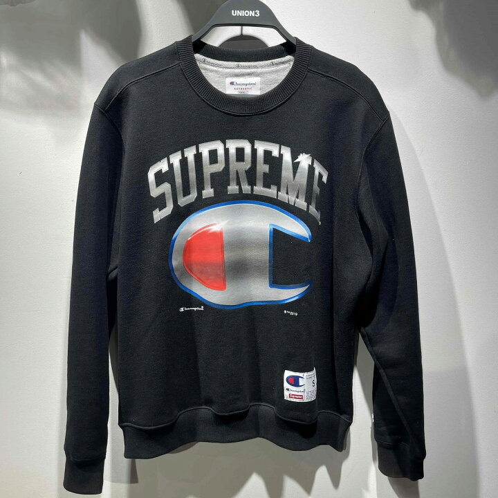 シュプリーム Champion Chrome 大々的 Crewneck チャンピオンロゴ  