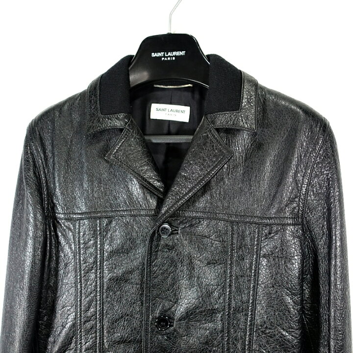楽天市場】SAINT LAURENT PARIS 14aw Trapper Leahter Jacket サン 