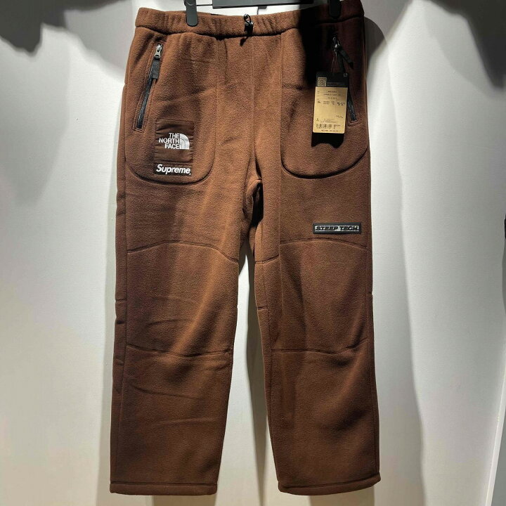 楽天市場】Supreme x THE NORTH FACE 22aw STEEP TECH FLEECE PANT XL 