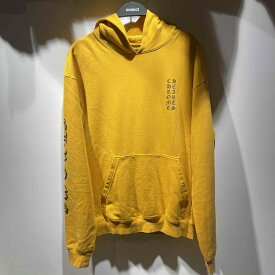 CHROME HEARTS PULLOVER SCRIPT HOODIE MASTARD Mサイズ クロムハーツ プルオーバースクリプト フーディー パーカー 心斎橋店【中古】