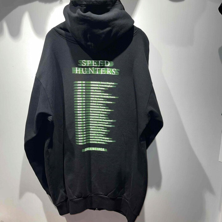 楽天市場】BALENCIAGA 19ss SPEED HUNTERS ZIP UP HOODIE 559100-TDV38 