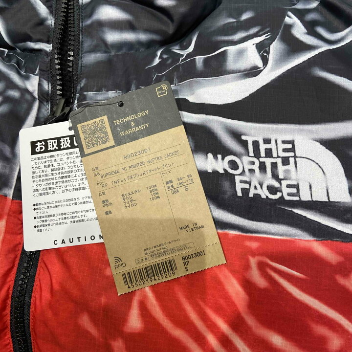 楽天市場】Supreme 23ss The North Face Trompe Loeil Printed Nuptse 