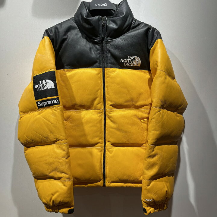 楽天市場】SUPREME x THE NORTH FACE 17aw LEATHER NUPTSE JACKET Size  