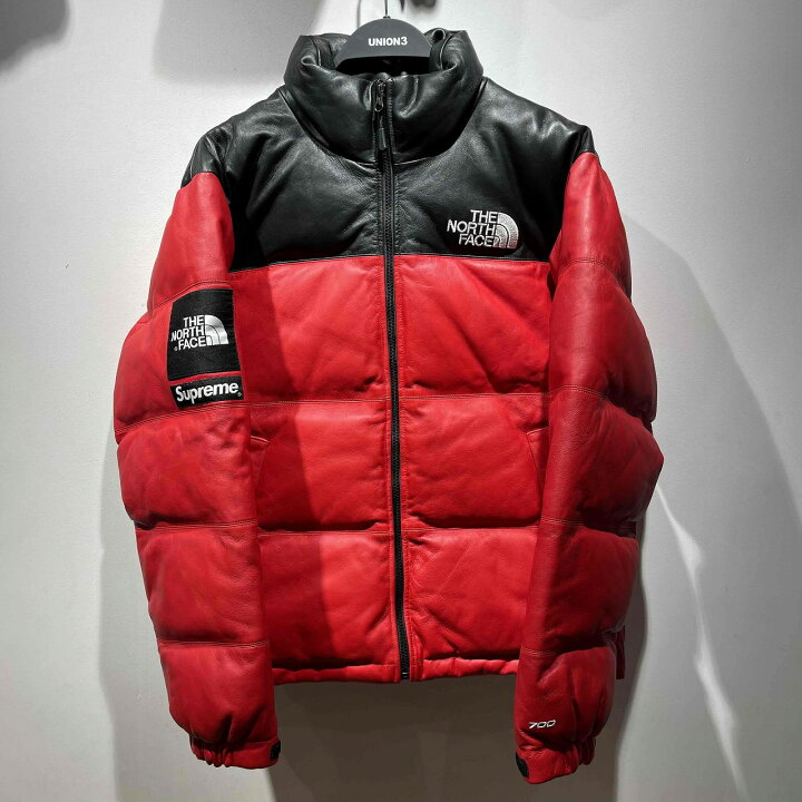 楽天市場】SUPREME x THE NORTH FACE 17aw LEATHER NUPTSE JACKET Size 