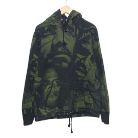 SUPREME x Malcolm X 15ss Hooded Sweatshirt SIZE S シュプリーム マルコム パーカー フーディー プルオーバー スウェット 総柄 大名店【中古】