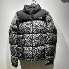 SUPREME THE NORTH FACE 11aw Nuptse Down Jacket Leopard SIZE-M "Grey/Black" シュプリーム ノースフェイス ヌプシ レオパード ダウン ジャケット 心斎橋店【中古】