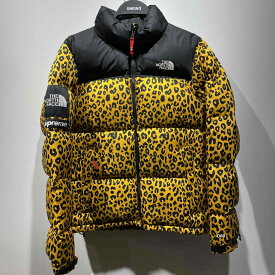 SUPREME THE NORTH FACE 11aw Nuptse Down Jacket Leopard SIZE-S "Yellow" シュプリーム ノースフェイス ヌプシ レオパード ダウン ジャケット 心斎橋店【中古】