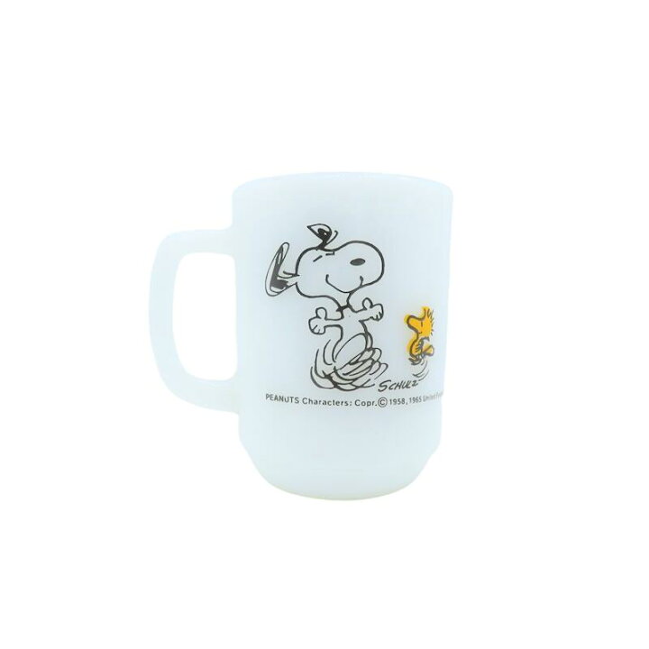 楽天市場】Fire-King Vintage 60s PEANUTS SNOOPY MUG WHITE  