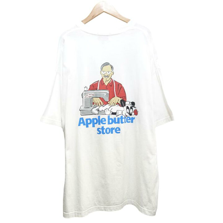 楽天市場】APPLE BUTTER STORE PCC S/S TEE WHITE Size-XXXL アップル 
