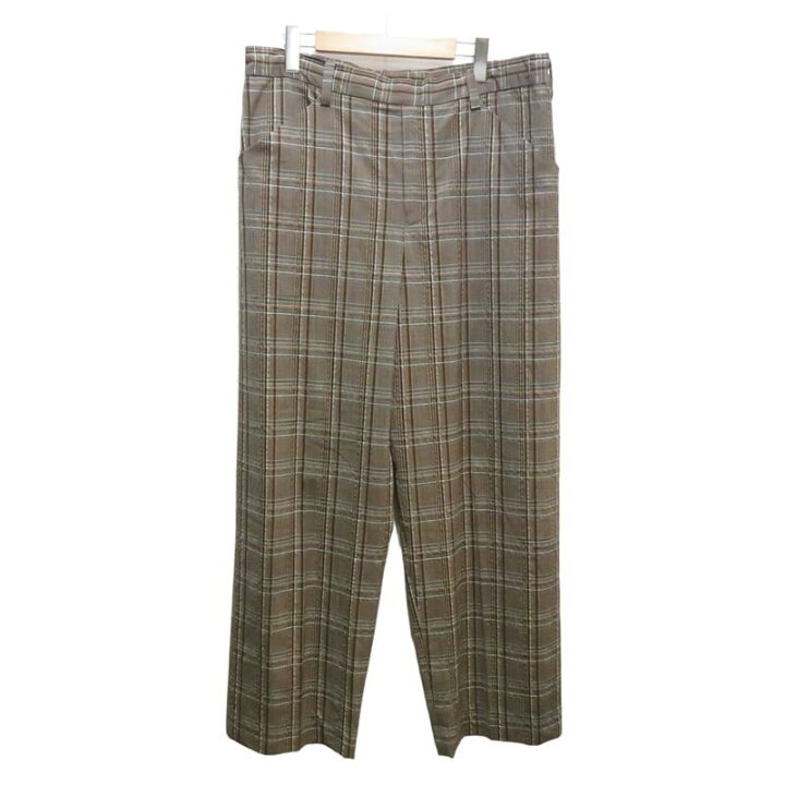 楽天市場】SUNSEA 22ss Check Wide Pant SIZE 2 22S45 サンシー