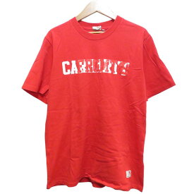 CARHARTT WIP FRAGMENT S/S COLLEGE TEE RED SIZE M カーハート フラグメント カレッジ ロゴ Tシャツ レッド 大名店【中古】