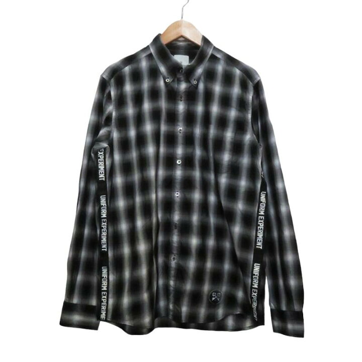 楽天市場】UNIFORM EXPERIMENT 16ss TAPE LINE B.D SHIRT UE-160034 