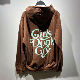 GIRLS DON'T CRY LOGO HOODIE "BROWN" Lサイズ ガールズドントクライ ロゴ パーカー 心斎橋店【中古】