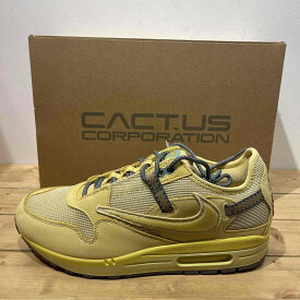 NIKE x Travis Scott Air Max 1 CACT.US Gold 28.5cm DO9392-700 ナイキ トラヴィス・スコット エアマックス1 カクタス ゴールド スニーカー 心斎橋店【中古】