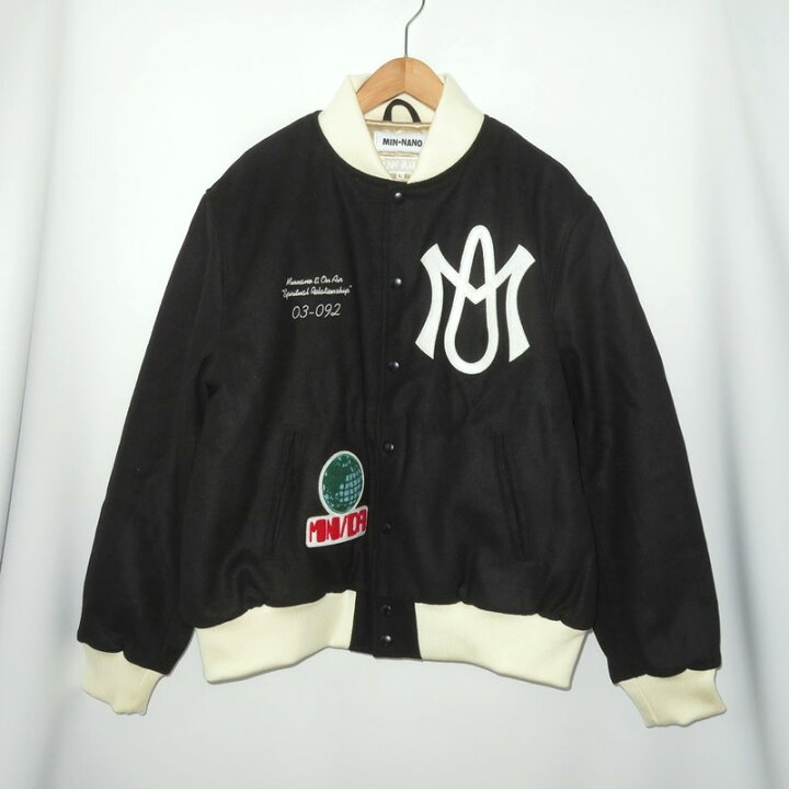 楽天市場】ON AIR 23ss MIN-NANO VARSITY JACKET SIZE L オンエア 
