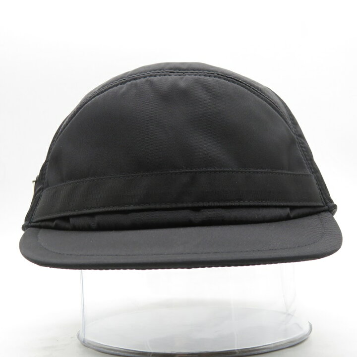 楽天市場】PRADA NYLON JET CAP SIZE L BLACK プラダ ナイロン 