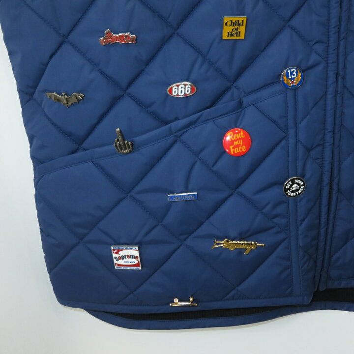 楽天市場】SUPREME 23aw PINS QUILTED WORK VEST SIZE L シュプリーム 