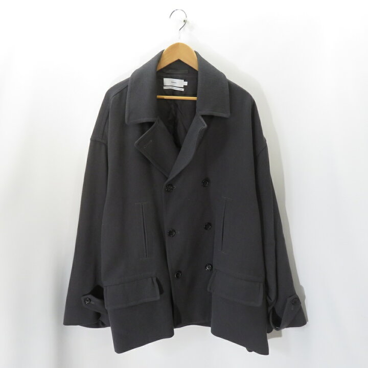 楽天市場】GRAPHPAER 21aw Wool Kersey Pea Coat GM213-10215 Size-2 