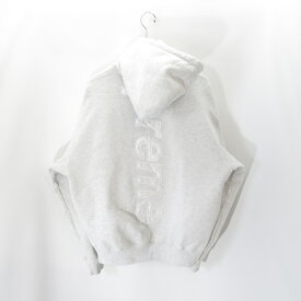 Supreme 22aw Satin Applique Hooded Sweatshirt Size-M シュプリーム サテンアップリケ スウェット フーディー パーカー 大名店【中古】