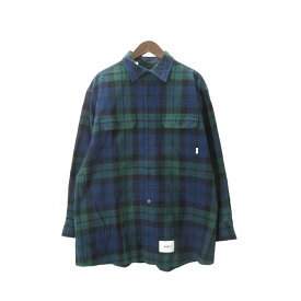 WTAPS 22aw DECK LS COTTON FLANNEL Size-M 222TQDT-SHM01 ダブルタップス コットン フランネル チェック シャツ 大名店【中古】