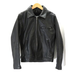 SCHOTT 642 SINGLE RIDERS JACKET SIZE 34 ショット シングル ライダース ジャケット レザー ライナー付 大名店【中古】