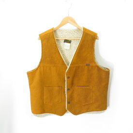 WRANGLER 70s BOA SUEDE VEST BROWN ラングラー ボア スエード ベスト ブラウン 大名店【中古】